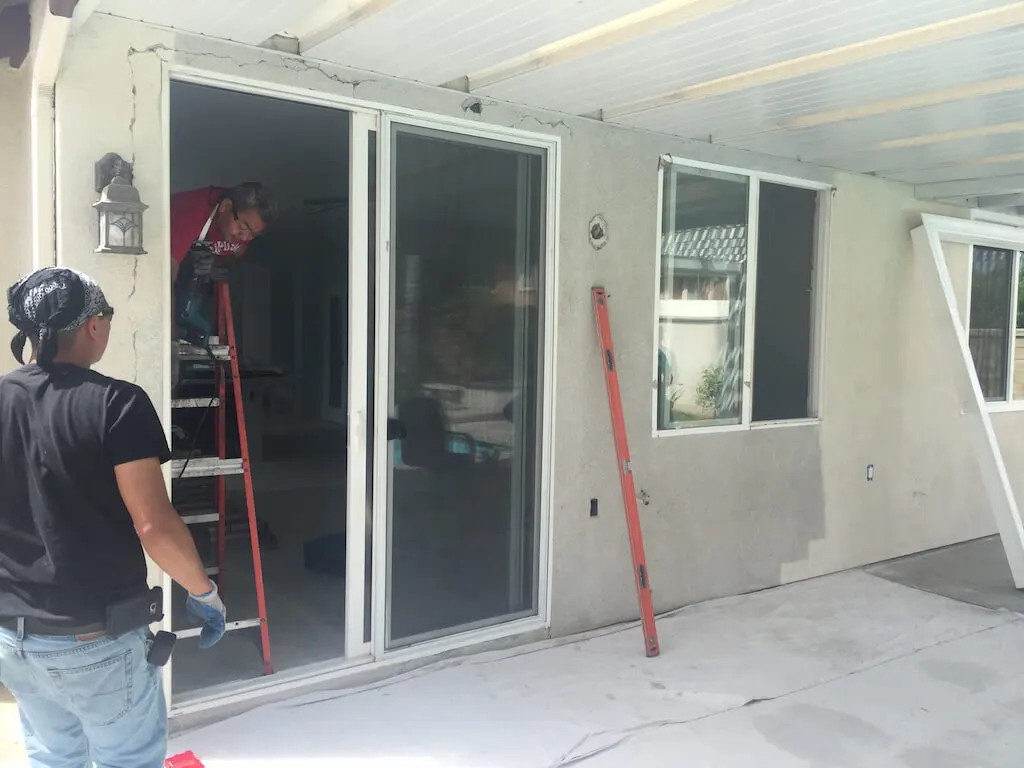 Ameristar Windows and Doors Custom Replacement in Riverside CA - Before Photo