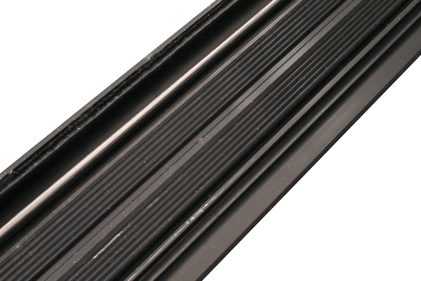 Anodized aluminum track